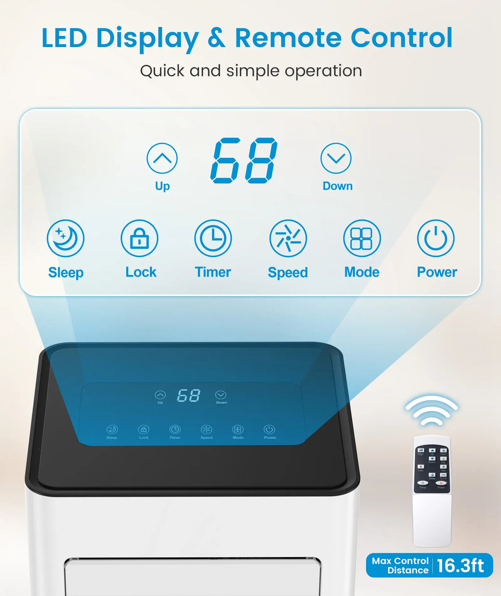 2026 Portable Air Conditioners Cool Up to 350/450 Sq.Ft
